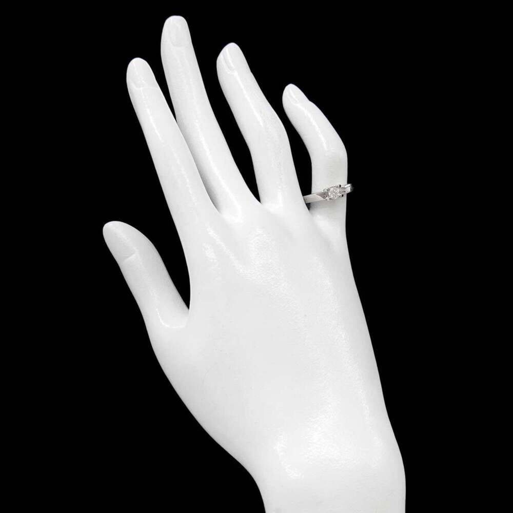 CARTIER Silver Diamond Ring - Picture 8 of 10